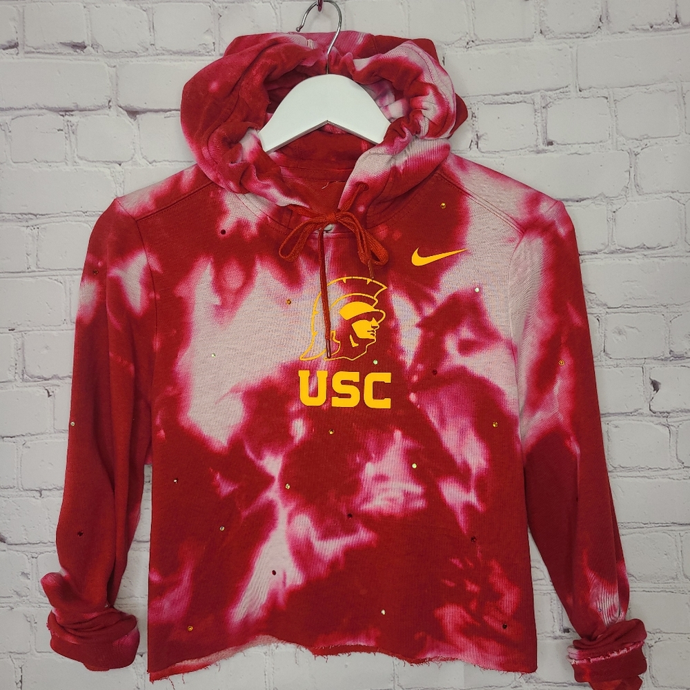 USC Trojans Crop Hoodie